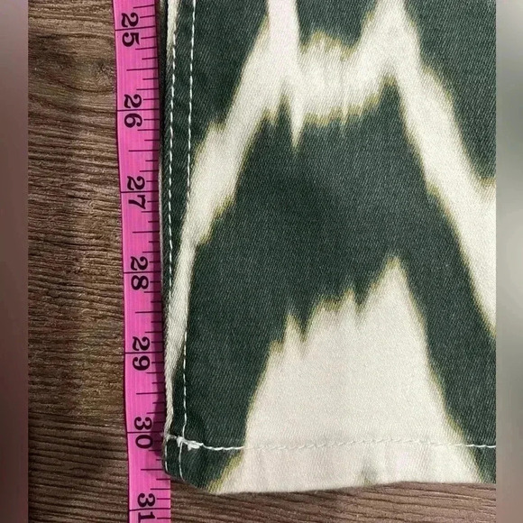 [10]Jones New York Green  Tie Dye Sutton Straight Leg Jeans - Picture 6 of 7